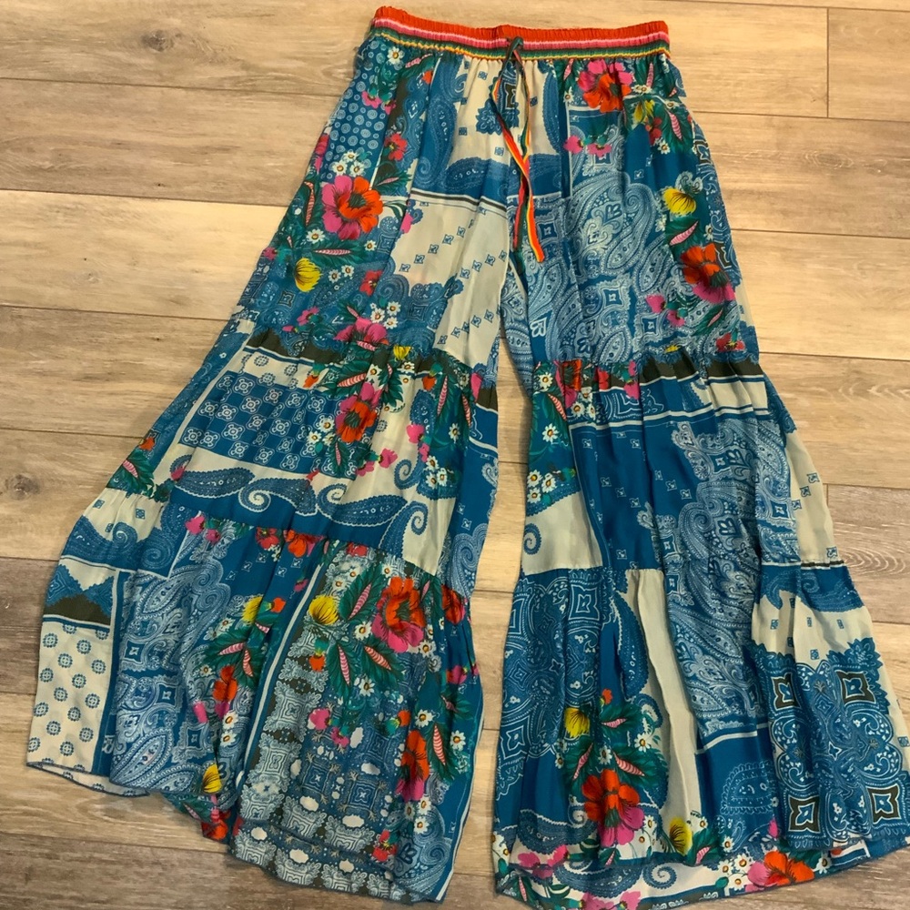 Johnny Was Multicolor Caroline Pants. Size S. NWT